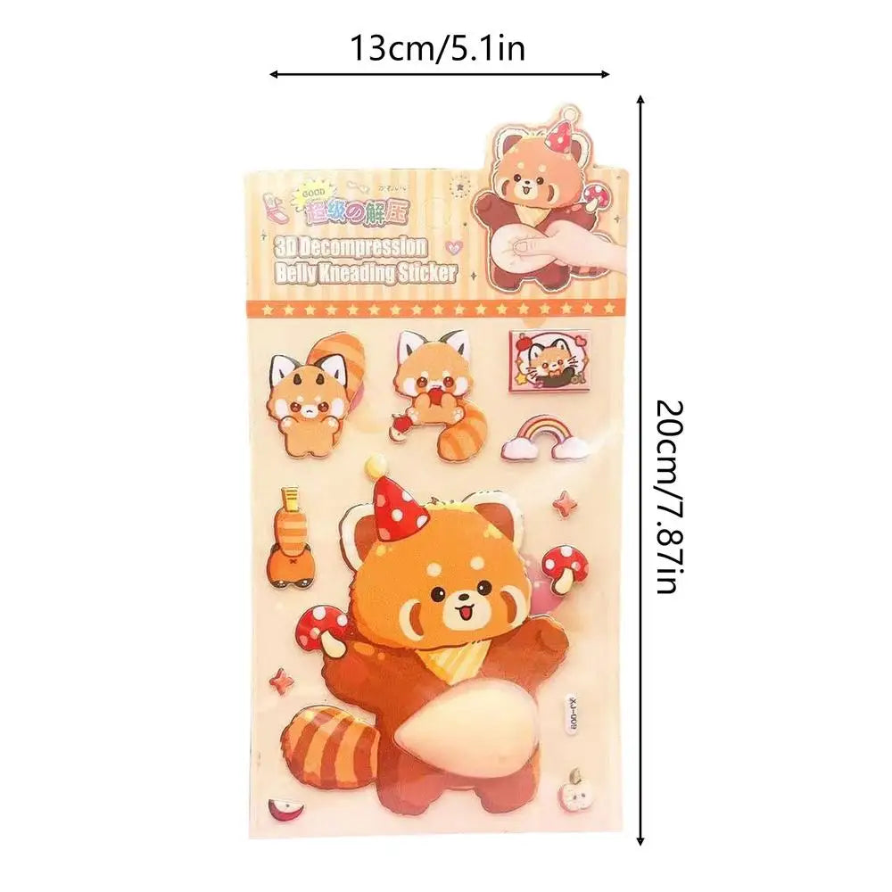 stickers 3d cartoon ours panda enfants maison adhésifs mignons dessins animés couleurs variées