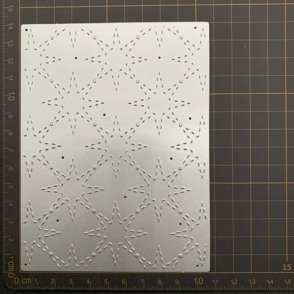 découpe papier gabarit argenté motifs géométriques modernes lettres rectangles étoiles carrés bricolage scrapbooking