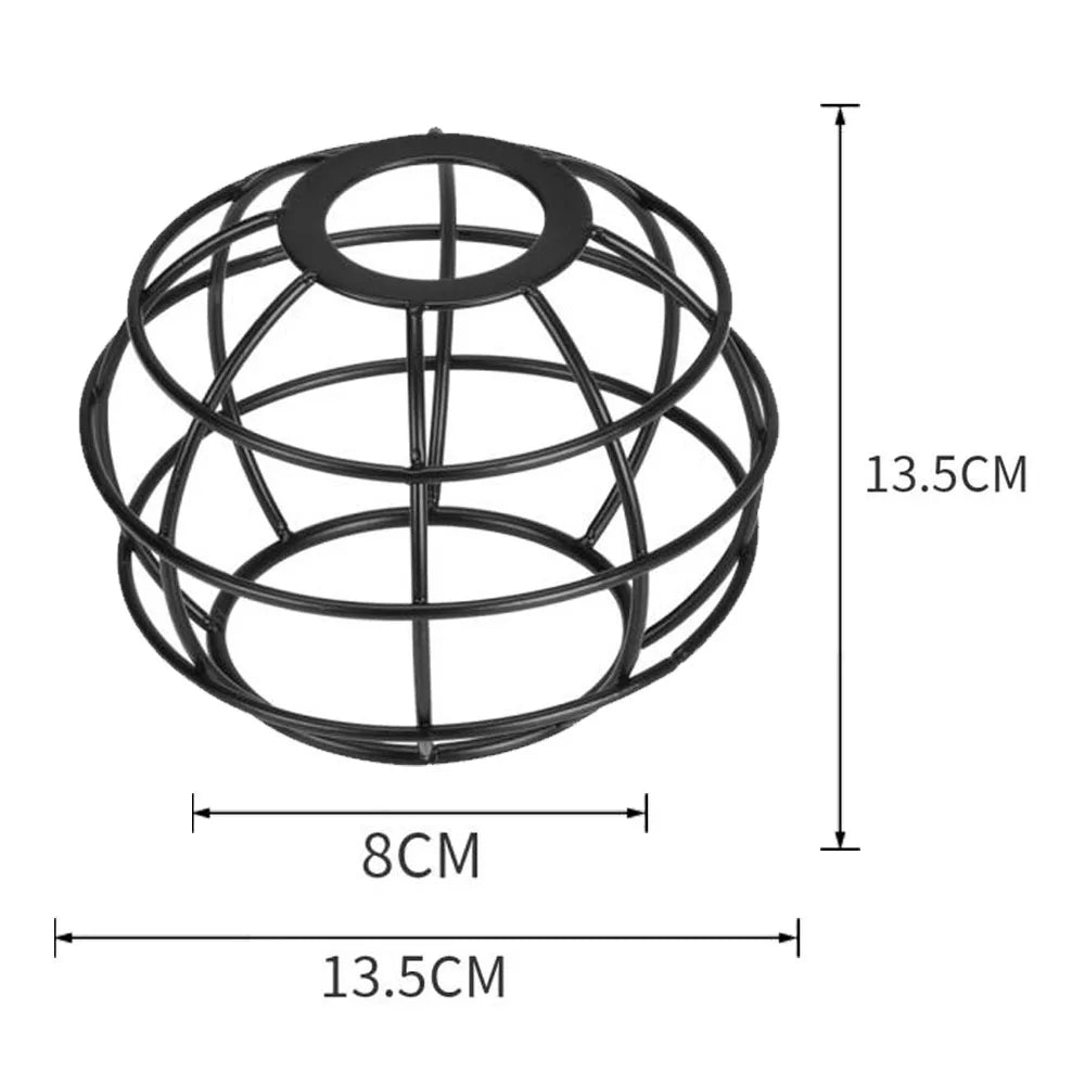 cage bougie moderne abat jour fer fini rustique noir blanc or rose e27 vintage
