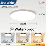 lampe moderne blanc 18w 20w 30w 220v éclairage quotidien ultrafine led