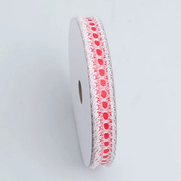 ruban gros grain polyester motif points rouge blanc vertclair orange palerosebleu cadeau artisanat décoration