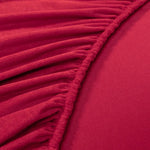 Drap-housse en flanelle velours épais couleur jaune clair sur lit jumeau