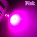 diodes led transparentes couleurs bleu vert rouge blanc chaud jaune violet rose pack 10