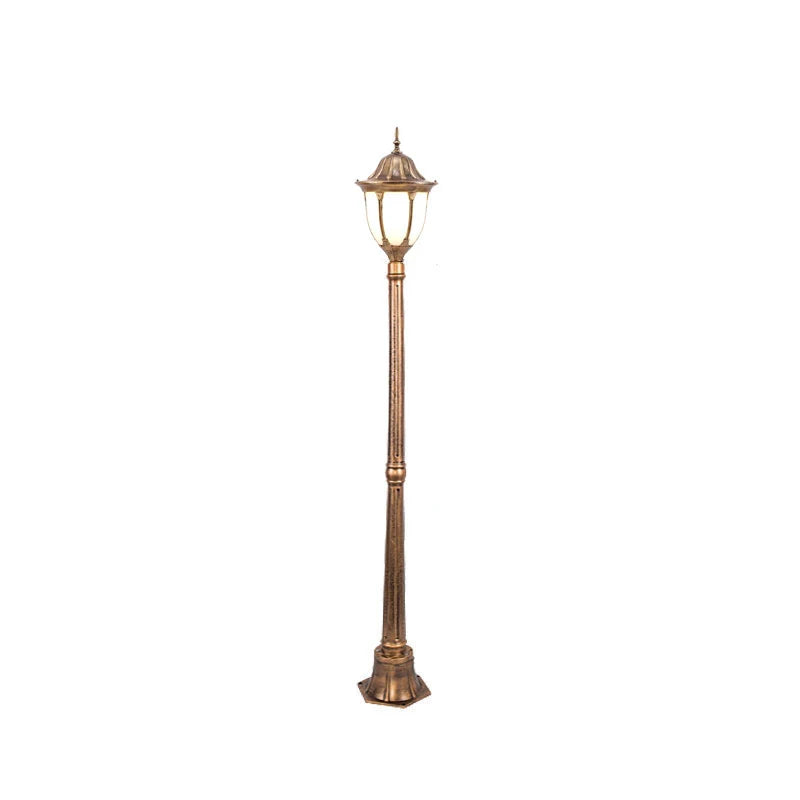 lampe rue industrielle led ip65 noir or classique vintage éclairage public extérieur flux lumineux