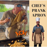 Tablier de chef humoristique jaune pour barbecue