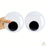yeux plastique blancs noirs adhésifs décoratifs réfrigérateur diy scrapbooking enfants