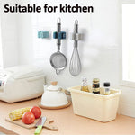 support mural transparent balais couteaux adhésif moderne pratique clips outils maison salle bains
