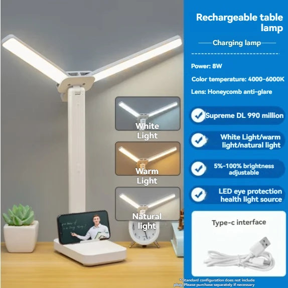 lampe rechargeable led blanc moderne base plate interrupteur tactile contemporaine chambre