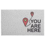 tapis d'entrée personnalisé moderne texte motif porte maison intérieur extérieur blanc