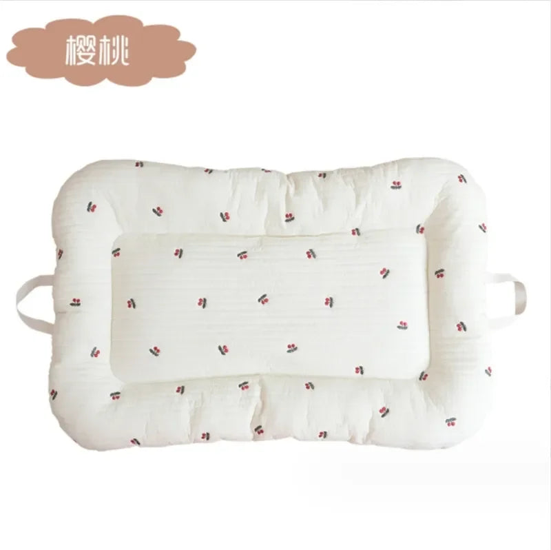 matelas bébé coton oiseaux motif doux confortable portable ans
