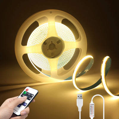 Bande LED COB blanc chaud pour décoration intérieure