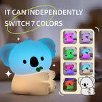 lampe nuit koala blanc mignon led rechargeable voice control 2000lm vacances chambre enfant