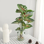 plantes artificielles vertes feuilles soie decoration extérieur moderne minimaliste