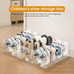 rangement chaussures enfants transparent moderne empilable acrylique réutilisable