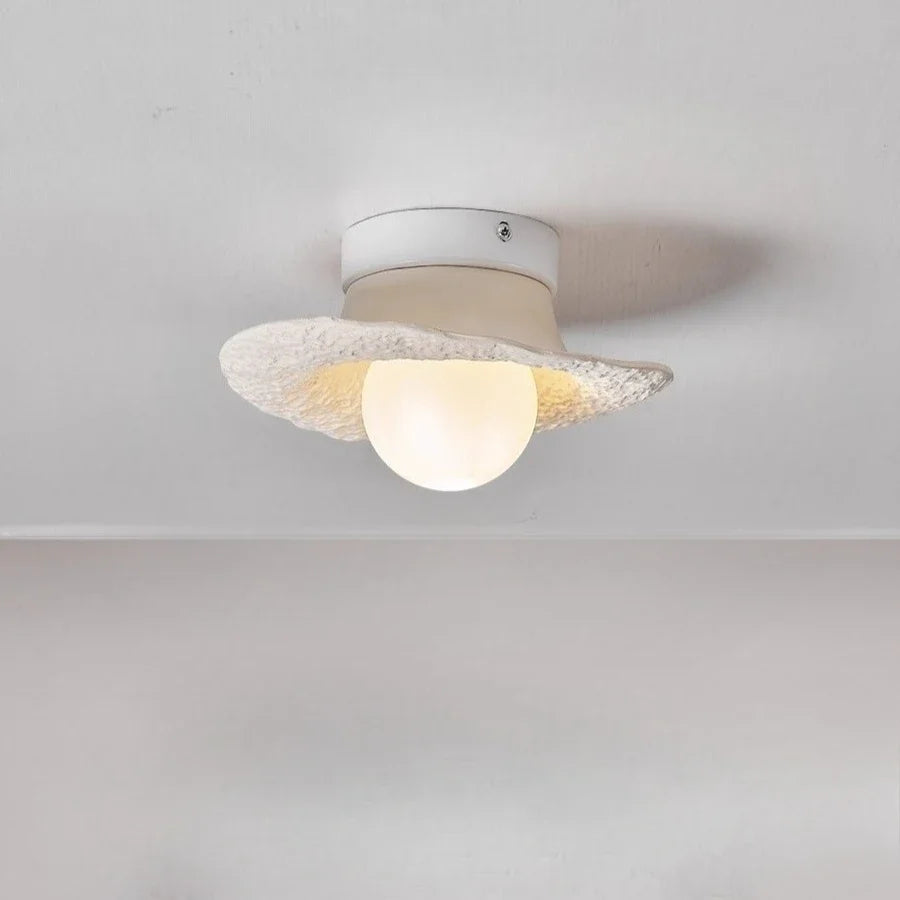 lampe moderne blanche ampoule G9 texture granulée intégrée chambre coucher salle bain