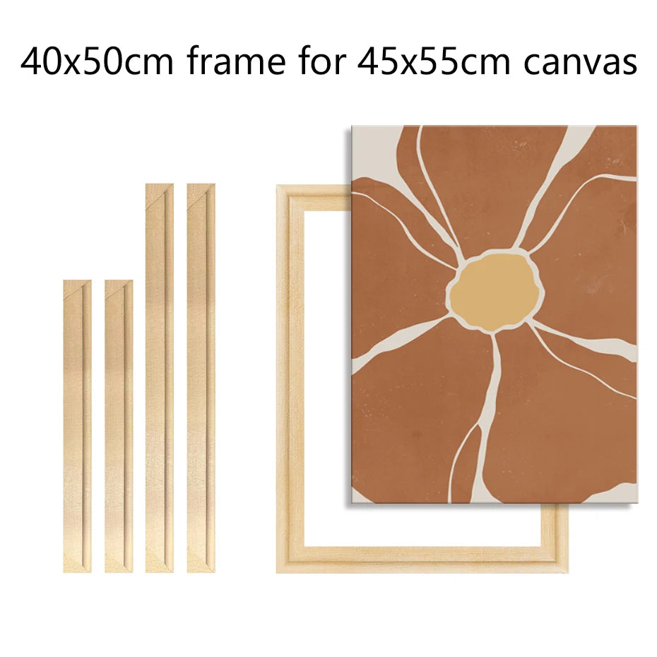 cadre bois moderne rectangle peinture diamant affiche murale photo décoration maison toile vierge