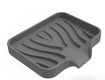 support savon silicone rayures ondulées moderne adhésif sans perçage vert gris rose blanc noir
