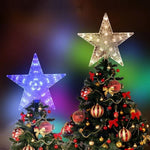 décoration multicolore étoiles lumineuses led transparentes moderne guirlande fête noël mariage