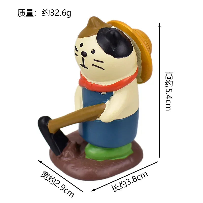 figurines decoratives animaux fleurs welcom pelle oiseaux fleuri resin japonais mignon cartoon decoetagere
