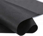 tapis jardin noir tissé robuste couverture sol polypropylène moderne 100cmx1000cm