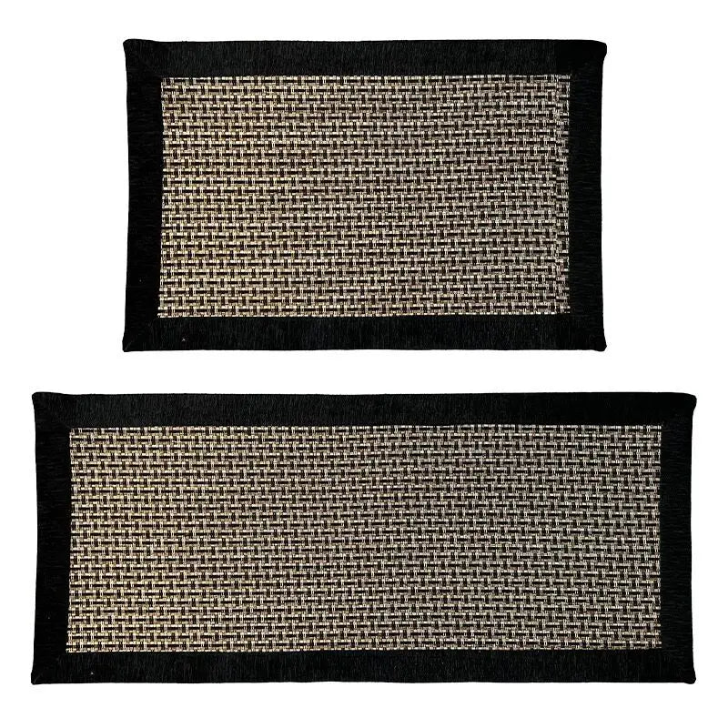 tapis cuisine beige gris antidérapant chenille moderne jute lavable sol intérieur