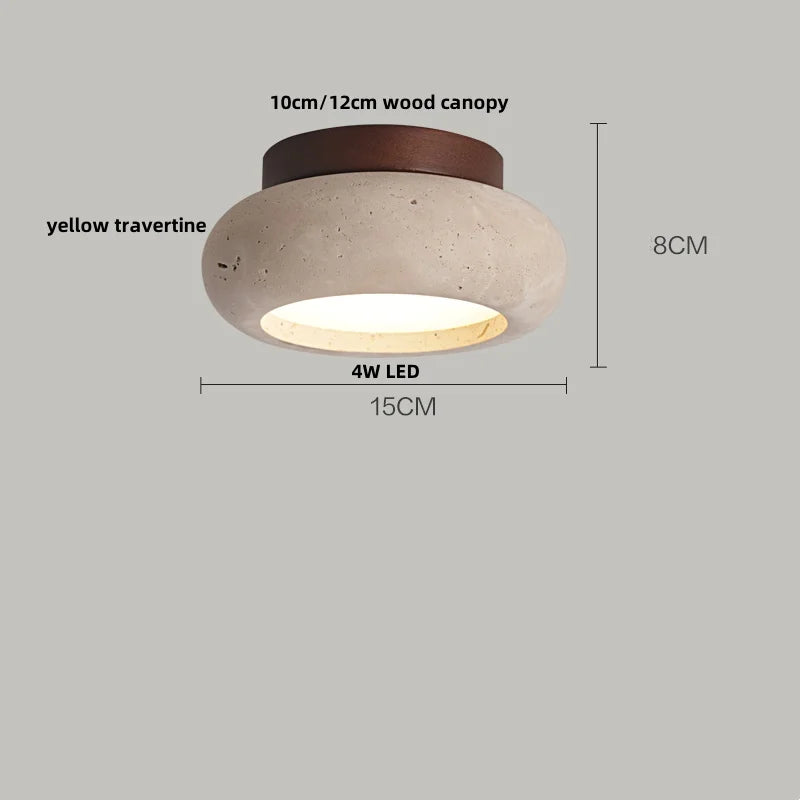 lampe moderne bois beige brun granuleux led e27 60w minimaliste