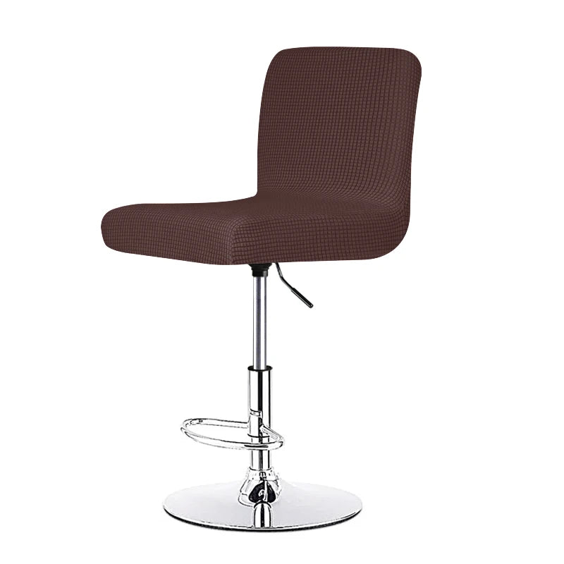 housse chaise élasthanne quadrillée moderne ajustable jaune gris restaurant banquet