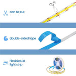 ruban led flexible blanc jaune imprimé symboles électriques moderne adhésif 12v 24v 50000h