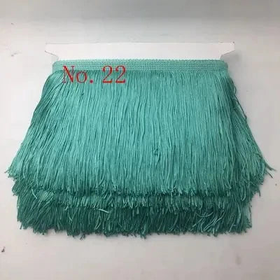 Application de la frange sur textile de maison