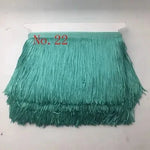 Application de la frange sur textile de maison