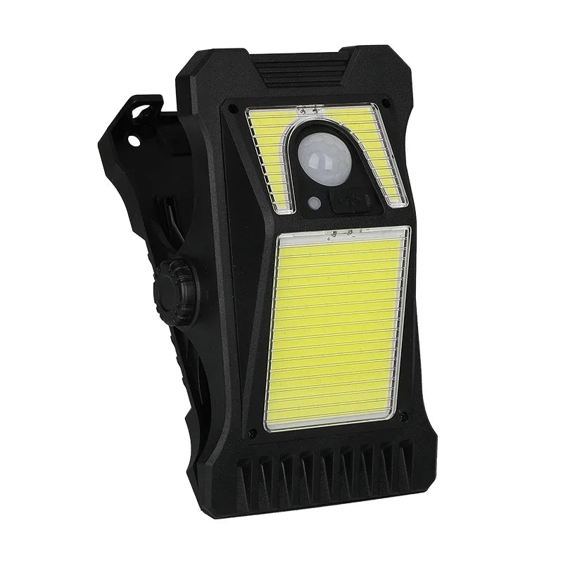lampe clip solaire détecteur intelligent urgence extérieure nuit blanc moderne abs ip65 led