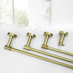 accessoires salle bain doré porte savon porte serviette barre verticale barre horizontale porte verre