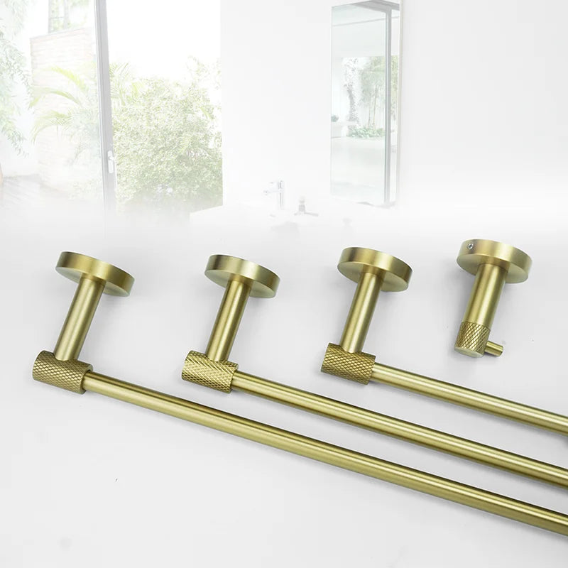 accessoires salle bain doré porte savon porte serviette barre verticale barre horizontale porte verre