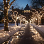 guirlande lumineuse solaire extérieure multicolore modes festifs blanc moderne noël jardin led
