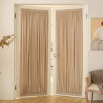 rideau moderne rayures horizontales opacité beige ruban serrage salon chambre