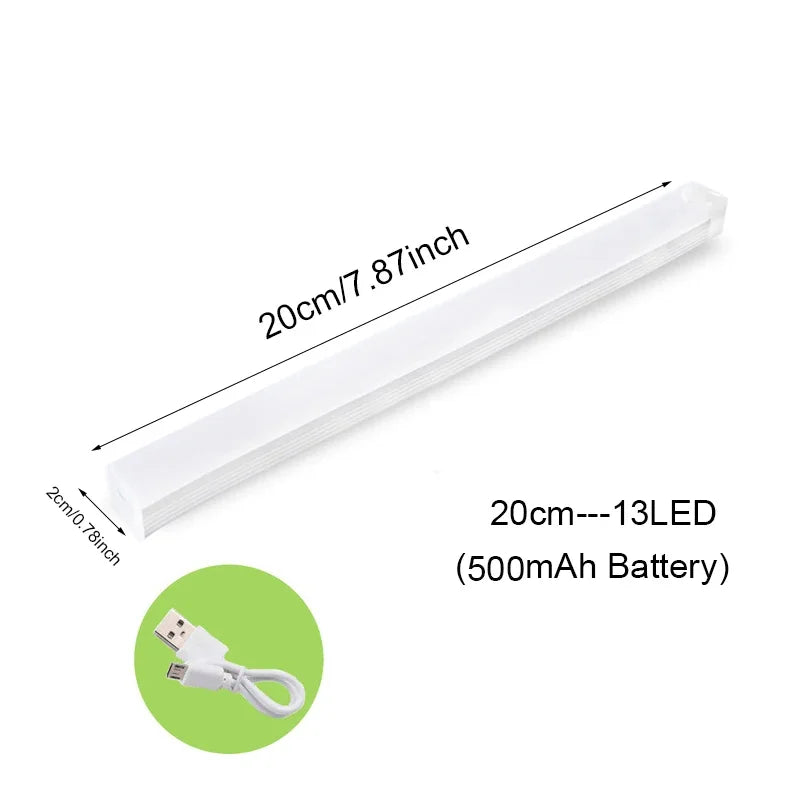ruban lumineux led blanc blanc chaud moderne aimant câble usb 50cm 30cm 20cm 10cm