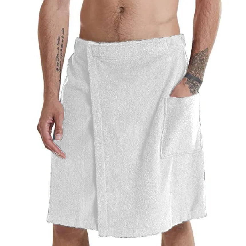 serviette toilette gris blanc bleu marine poche élastique absorption rapide coton polyester moderne