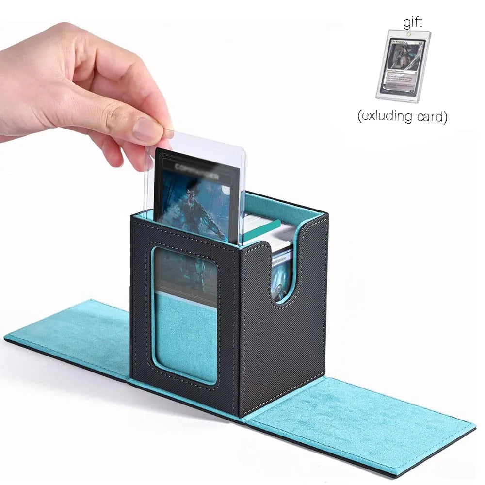 boîte cartes cuir moderne noir rose respectueux environnement rechargeable organisateur jeux