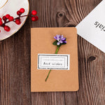 cartes voeux vintage enveloppes fleurs artificielles ruban jute anniversaire mariage noel retraite