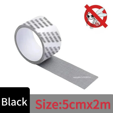 ruban adhésif maille fine réparation moustiquaire fenêtre porte anti insecte autocollant blanc