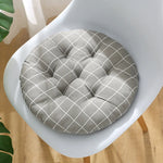 coussin chaise rond confortable mousse polyestère motif géométrique repas siège maison