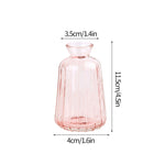 vases transparents moderne rayures verticales fleurs artificielles minimaliste verre deco table salon