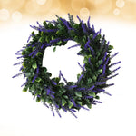 guirlande artificielle lavande violette décoration extérieure rustique feuilles vertes fleurs lavande artificielles champêtre decoration