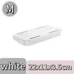 boîte rangement tiroir adhésive blanche moderne organisateur imperméable plastique