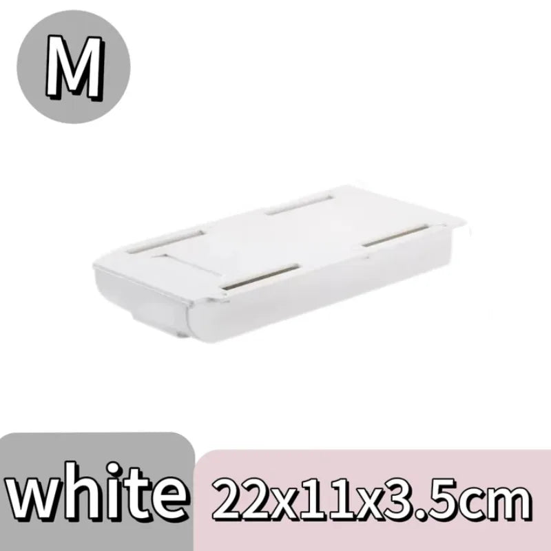 boîte rangement tiroir adhésive blanche moderne organisateur imperméable plastique