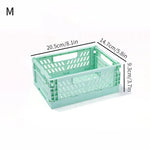 panier rangement pliable plastique perforé maison organisateur moderne