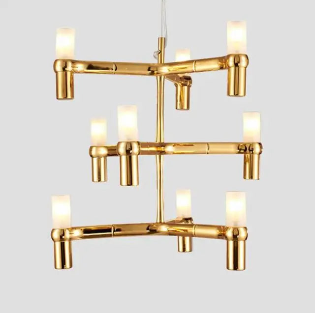 suspension lumineuse moderne or argent blanc 6l led câble réglable minimaliste chambre salon