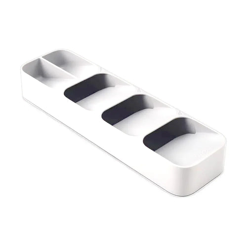 organisateur tiroir couverts multifonction gris blanc moderne réutilisable fourchettes cuillères couteaux spatules