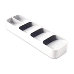 organisateur tiroir couverts multifonction gris blanc moderne réutilisable fourchettes cuillères couteaux spatules
