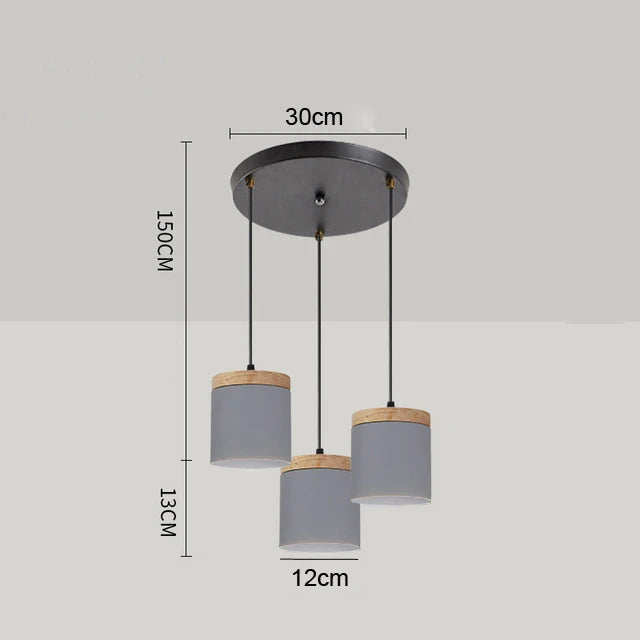 suspension lumineuse moderne minimaliste noir gris blanc matériaux aluminium éclairage led pendentif restaurant cuisine